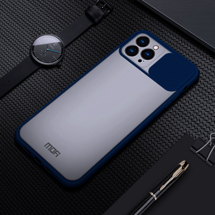 For iPhone 13 Pro Max MOFI Translucent Frosted PC + TPU Phone Case(Blue) - HoMEdemic™ 