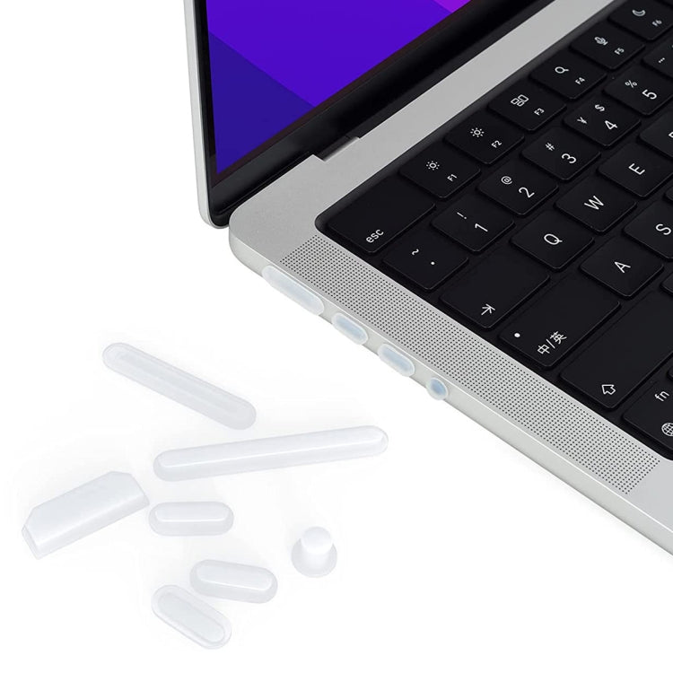 ENKAY Hat-Prince Silicone Anti-dust Plugs for MacBook Air 13.6 2022/2024 A2681 (M2) / A3113 (M3)(Translucent) - HoMEdemic™ 