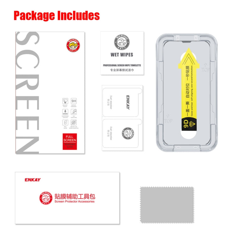 For iPhone 13 mini ENKAY Quick Stick Tempered Glass Film - HoMEdemic™ 
