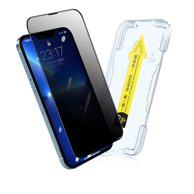 For iPhone 13 mini ENKAY Quick Stick Anti-peeping Tempered Glass Film - HoMEdemic™ 