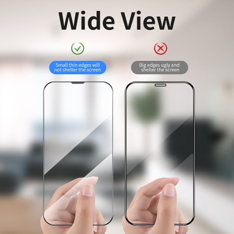 For iPhone 13 mini ENKAY Quick Stick Anti-peeping Tempered Glass Film - HoMEdemic™ 