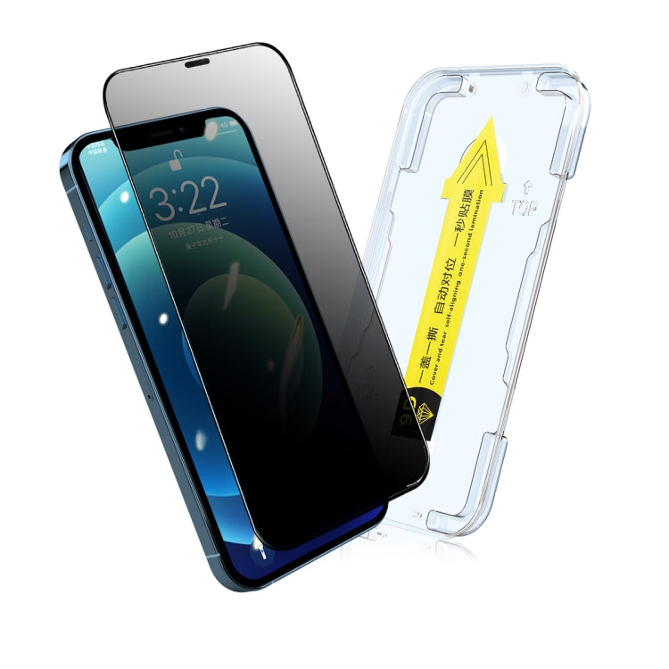 For iPhone 12 / 12 Pro ENKAY Quick Stick Anti-peeping Tempered Glass Film - HoMEdemic™ 