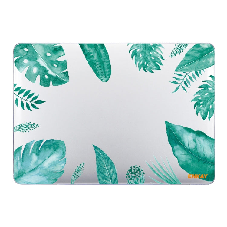 ENKAY Hat-Prince Forest Series Pattern Laotop Protective Crystal Case for MacBook Air 13.3 inch A1932 2018(Green Leaf Pattern) - HoMEdemic™ 