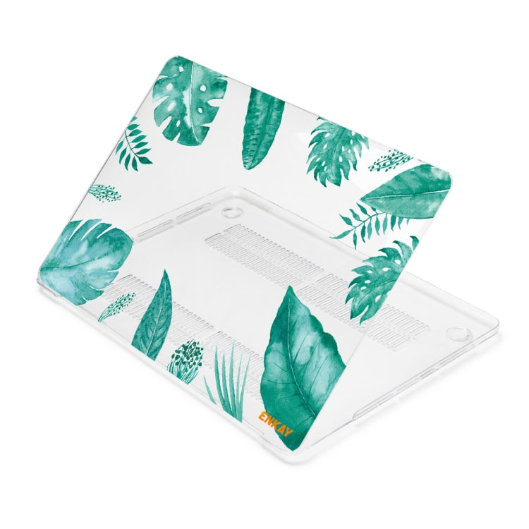 ENKAY Hat-Prince Forest Series Pattern Laotop Protective Crystal Case for MacBook Air 13.3 inch A1932 2018(Green Leaf Pattern) - HoMEdemic™ 