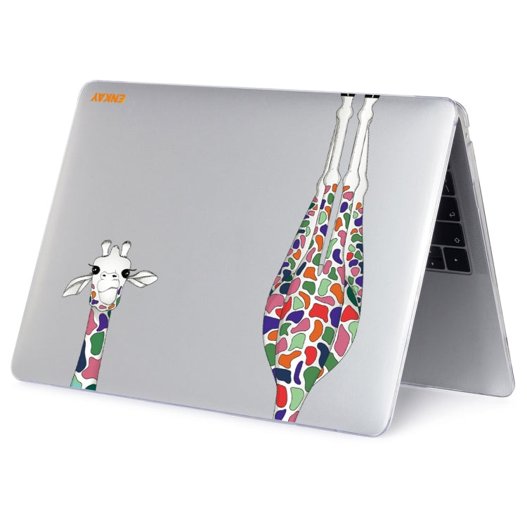 ENKAY Hat-Prince Forest Series Pattern Laotop Protective Crystal Case for MacBook Air 13.3 inch A1932 2018(Giraffe Pattern) - HoMEdemic™ 