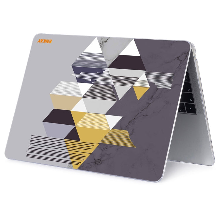 ENKAY Hat-Prince Geometry Pattern Laotop Protective Crystal Case for MacBook Air 13.3 inch A1932 2018(Geometry No.1) - HoMEdemic™ 