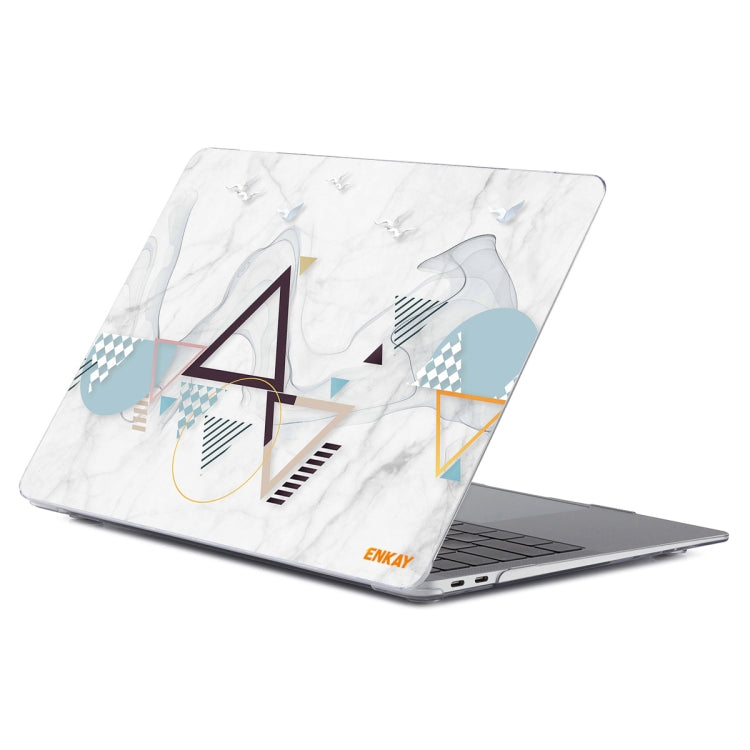 ENKAY Hat-Prince Geometry Pattern Laotop Protective Crystal Case for MacBook Air 13.3 inch A1932 2018(Geometry No.4) - HoMEdemic™ 