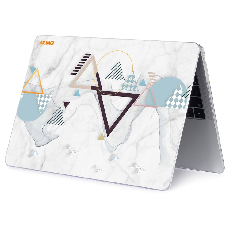 ENKAY Hat-Prince Geometry Pattern Laotop Protective Crystal Case for MacBook Air 13.3 inch A1932 2018(Geometry No.4) - HoMEdemic™ 