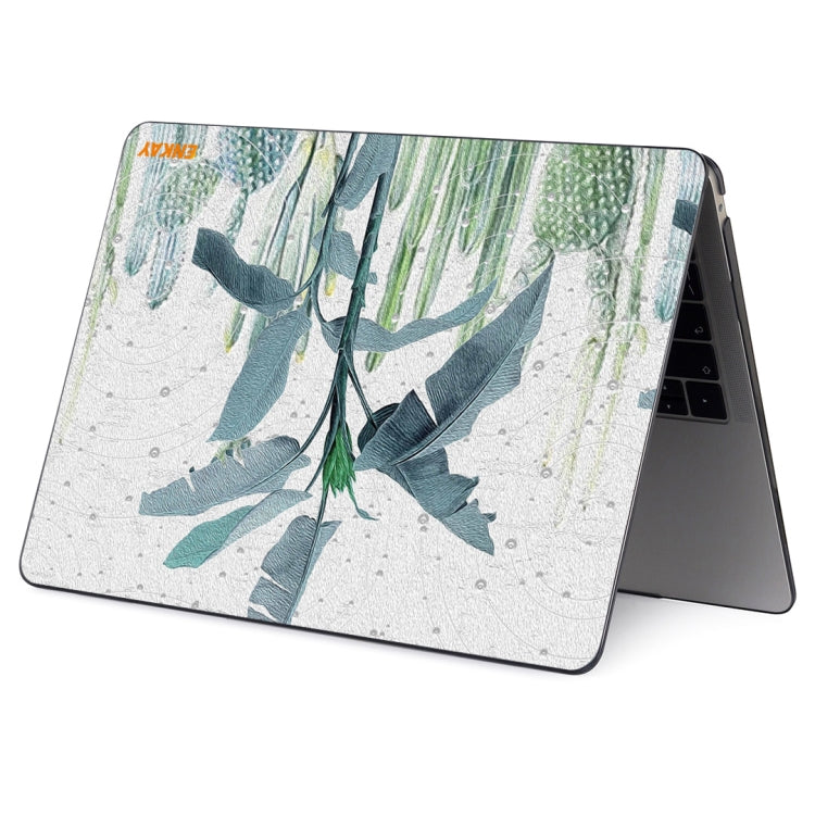 For MacBook Air 13.3 inch A1932 2018 ENKAY Hat-Prince Natural Series Laotop Protective Crystal Case(Banana Leaves) - HoMEdemic™ 