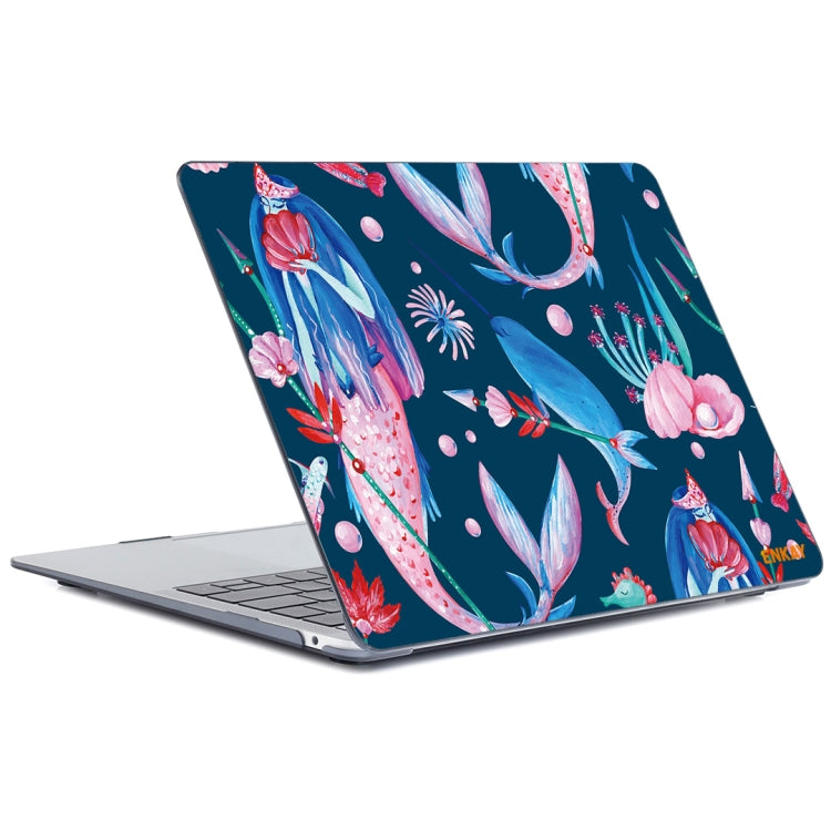 For MacBook Air 13.3 inch A1932 2018 ENKAY Hat-Prince Natural Series Laotop Protective Crystal Case(Mermaid) - HoMEdemic™ 