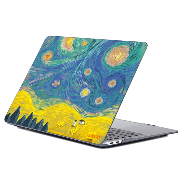 For MacBook Air 13.3 inch A1932 2018 ENKAY Hat-Prince Natural Series Laotop Protective Crystal Case(Field) - HoMEdemic™ 