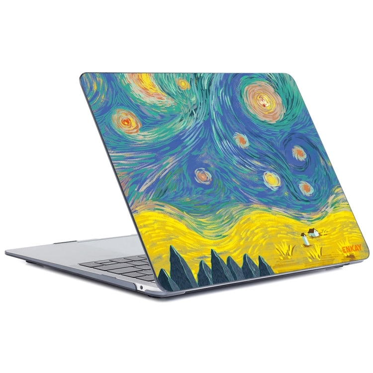 For MacBook Air 13.3 inch A1932 2018 ENKAY Hat-Prince Natural Series Laotop Protective Crystal Case(Field) - HoMEdemic™ 