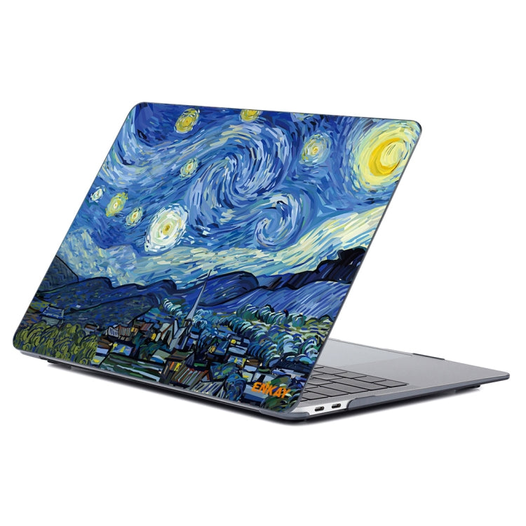 For MacBook Air 13.3 inch A1932 2018 ENKAY Hat-Prince Natural Series Laotop Protective Crystal Case(Starry Night) - HoMEdemic™ 