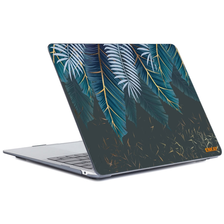 For MacBook Air 13.3 inch A1932 2018 ENKAY Hat-Prince Natural Series Laotop Protective Crystal Case(Palm Leaf) - HoMEdemic™ 