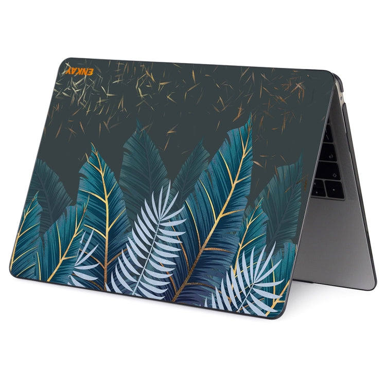 For MacBook Air 13.3 inch A1932 2018 ENKAY Hat-Prince Natural Series Laotop Protective Crystal Case(Palm Leaf) - HoMEdemic™ 