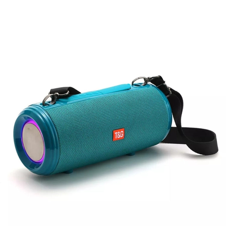 T&G TG537 RGB Light Portable Waterproof Bluetooth Speaker Supports FM / TF Card(Green) - HoMEdemic™ 