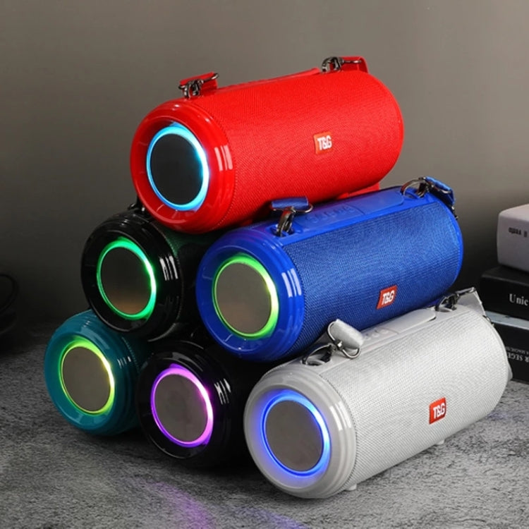 T&G TG537 RGB Light Portable Waterproof Bluetooth Speaker Supports FM / TF Card(Green) - HoMEdemic™ 