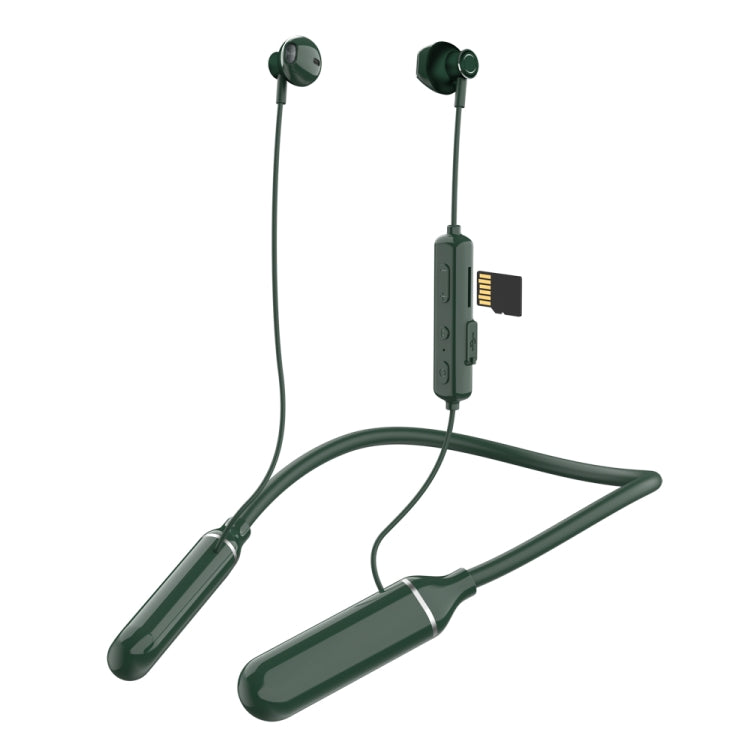 K1688 Neck-mounted Noise Cancelling IPX5 Sports Bluetooth Headphone(Green) - HoMEdemic™ 