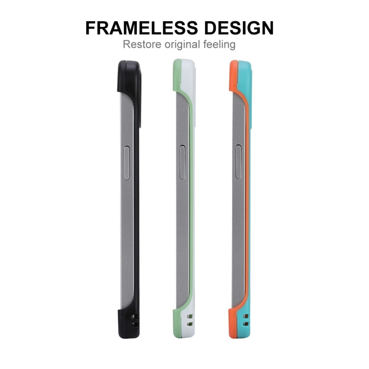 For iPhone 12 / 12 Pro ENKAY Frameless Hollow PC Case + Glass Film(White) - HoMEdemic™ 