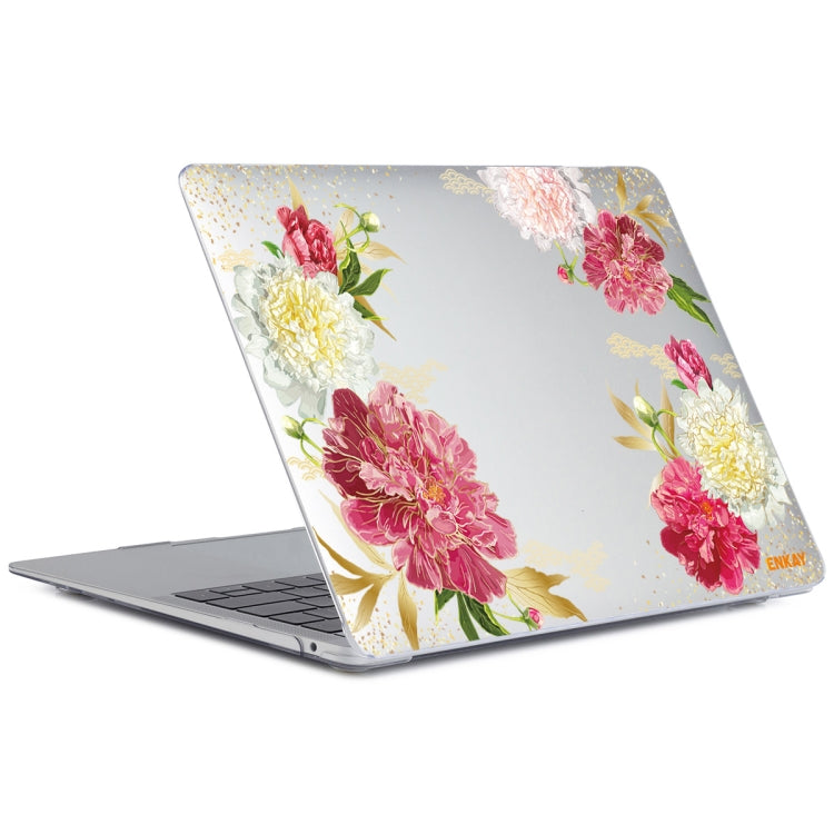 ENKAY Flower Series Pattern Laotop Protective Crystal Case For MacBook Pro 13.3 inch A1706 / A1708 / A1989 / A2159(Paeonia) - HoMEdemic™ 