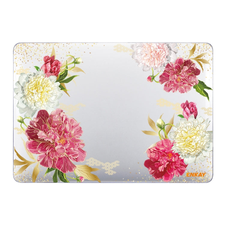 ENKAY Flower Series Pattern Laotop Protective Crystal Case For MacBook Air 13.3 inch A1932 / A2179 / A2337(Paeonia) - HoMEdemic™ 
