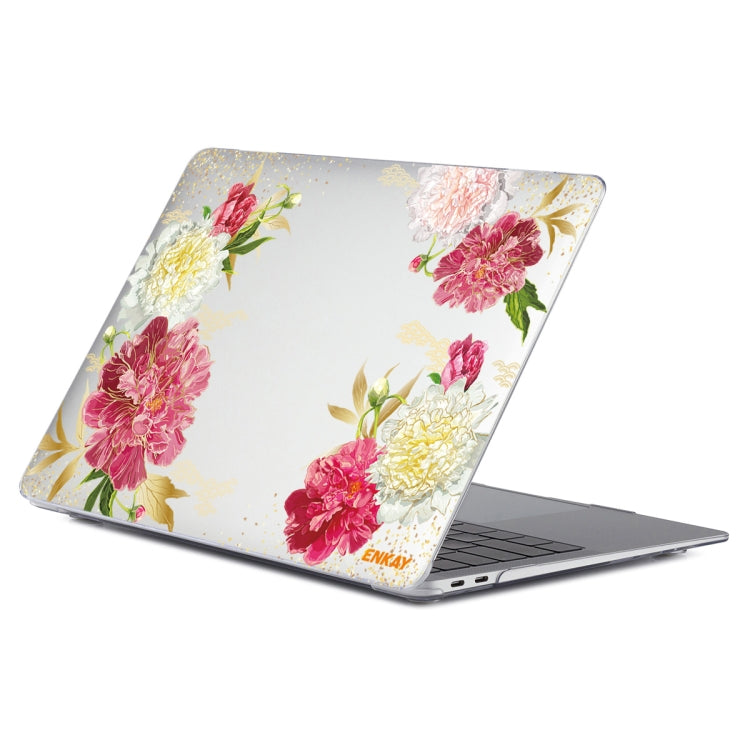 ENKAY Flower Series Pattern Laotop Protective Crystal Case For MacBook Air 13.3 inch A1932 / A2179 / A2337(Paeonia) - HoMEdemic™ 