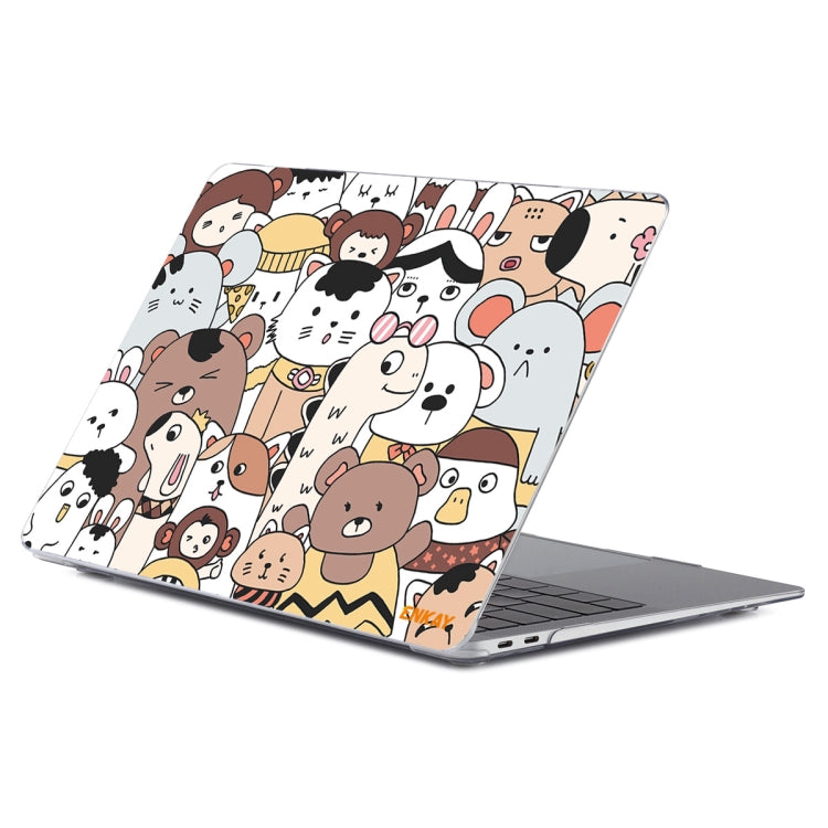 For MacBook Air 13.3 inch A1932 / A2179 / A2337 ENKAY Animal Series Pattern Laotop Protective Crystal Case(Animals No.1) - HoMEdemic™ 