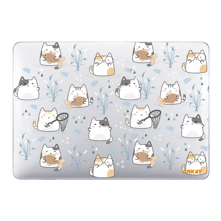 For MacBook Air 13.3 inch A1932 / A2179 / A2337 ENKAY Animal Series Pattern Laotop Protective Crystal Case(Cute Cat) - HoMEdemic™ 