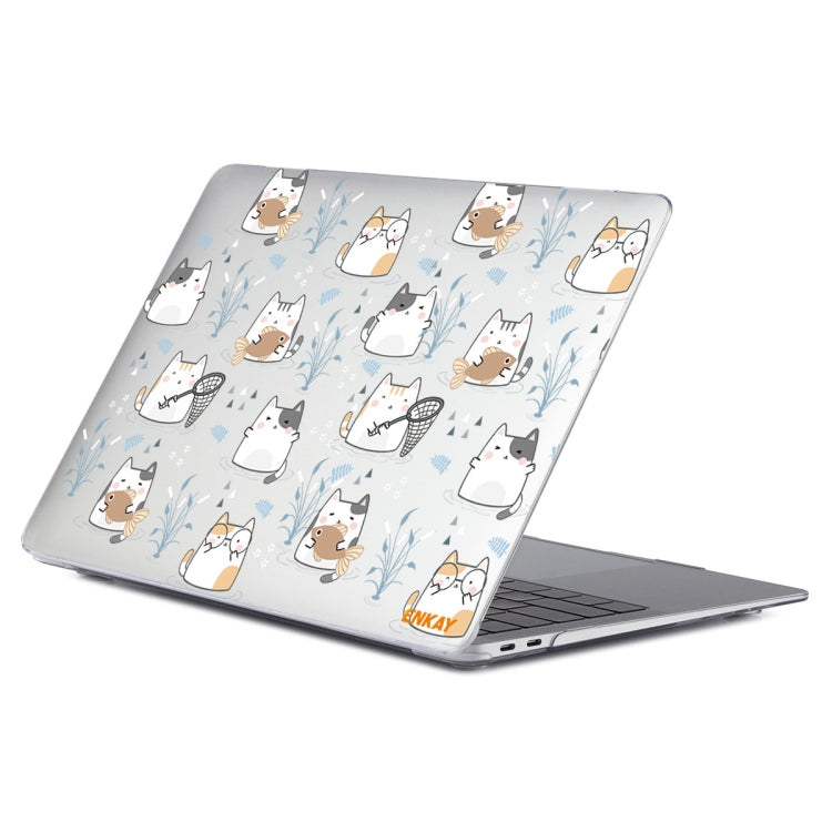 For MacBook Air 13.3 inch A1932 / A2179 / A2337 ENKAY Animal Series Pattern Laotop Protective Crystal Case(Cute Cat) - HoMEdemic™ 