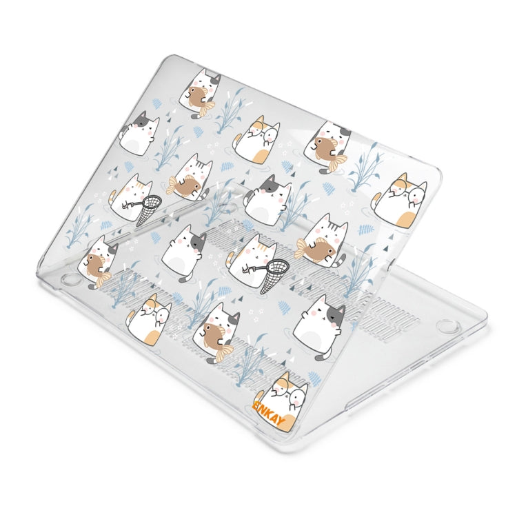 For MacBook Air 13.3 inch A1932 / A2179 / A2337 ENKAY Animal Series Pattern Laotop Protective Crystal Case(Cute Cat) - HoMEdemic™ 