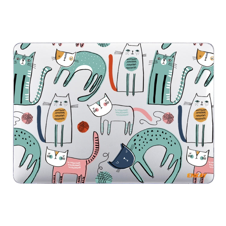 For MacBook Air 13.3 inch A1932 / A2179 / A2337 ENKAY Animal Series Pattern Laotop Protective Crystal Case(Thin Cat) - HoMEdemic™ 