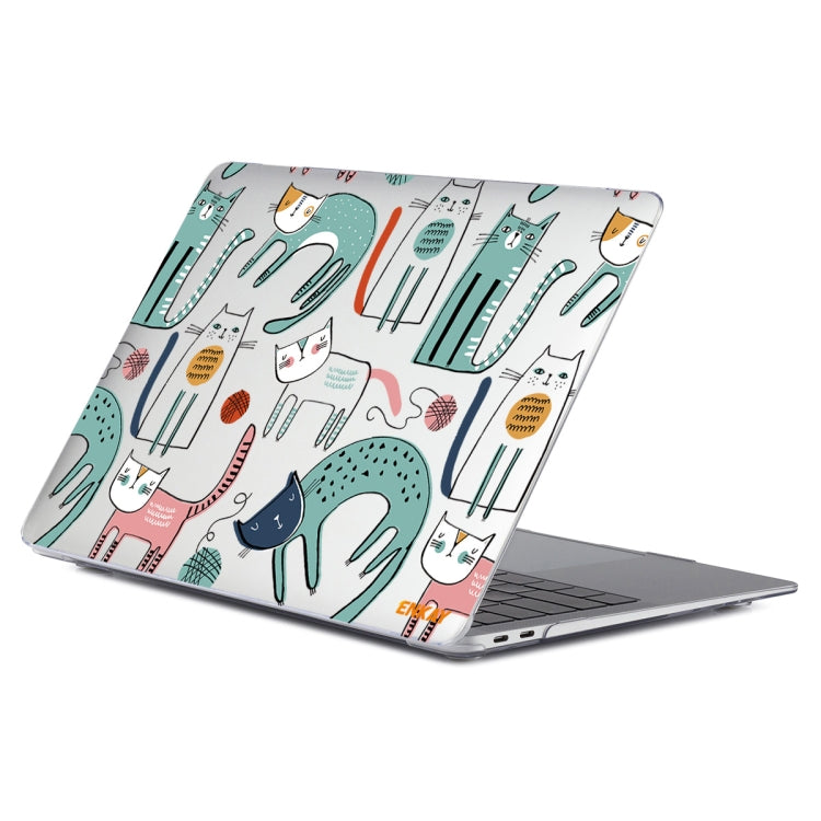 For MacBook Air 13.3 inch A1932 / A2179 / A2337 ENKAY Animal Series Pattern Laotop Protective Crystal Case(Thin Cat) - HoMEdemic™ 