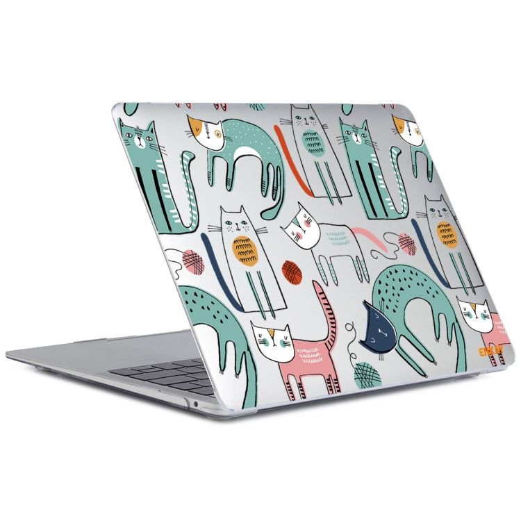 For MacBook Air 13.3 inch A1932 / A2179 / A2337 ENKAY Animal Series Pattern Laotop Protective Crystal Case(Thin Cat) - HoMEdemic™ 