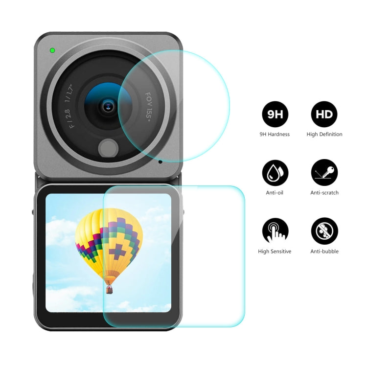 For DJI Action 2 ENKAY 0.2mm 9H Tempered Glass Screen Film, Version:Dual-Screen Combo - HoMEdemic™ 