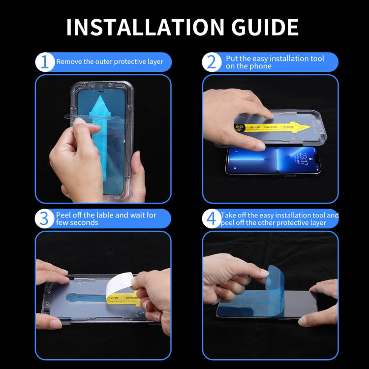 For iPhone 13 mini ENKAY Quick Stick Eye-protection Tempered Glass Film - HoMEdemic™ 