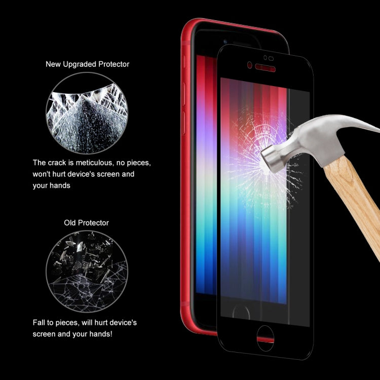 For iPhone SE 2022 / SE 2020 / 8 / 7 2pcs ENKAY Full Glue 0.26mm 9H 2.5D Tempered Glass Full Film - HoMEdemic™ 