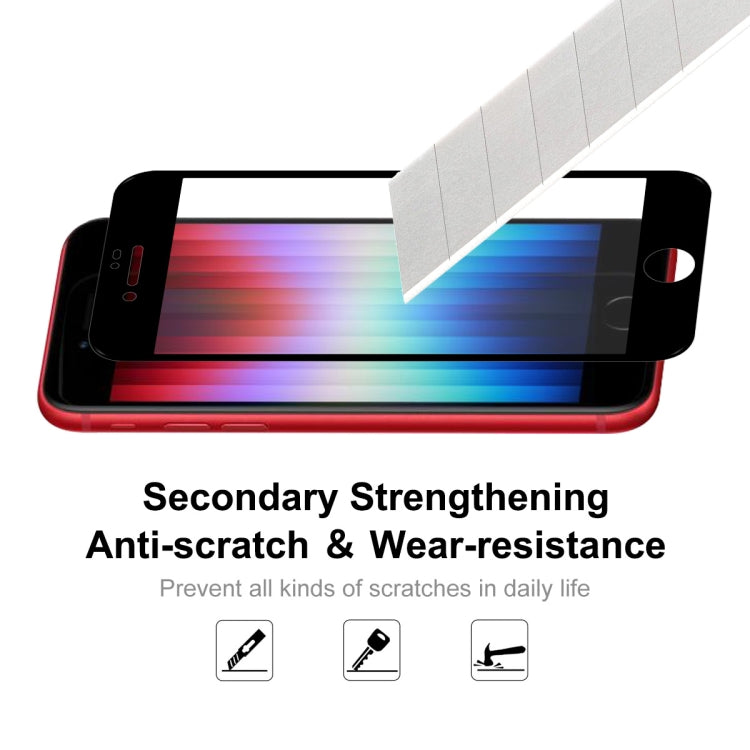 For iPhone SE 2022 / SE 2020 / 8 / 7 2pcs ENKAY Full Glue 0.26mm 9H 2.5D Tempered Glass Full Film - HoMEdemic™ 