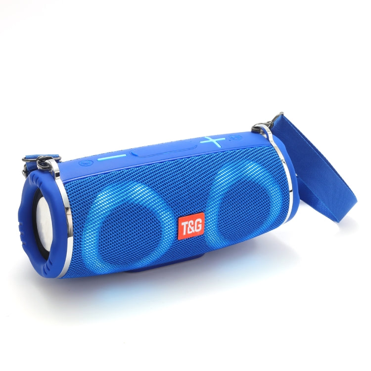 T&G TG642 RGB Light Waterproof  Portable Bluetooth Speaker Support FM / TF Card(Blue) - HoMEdemic™ 