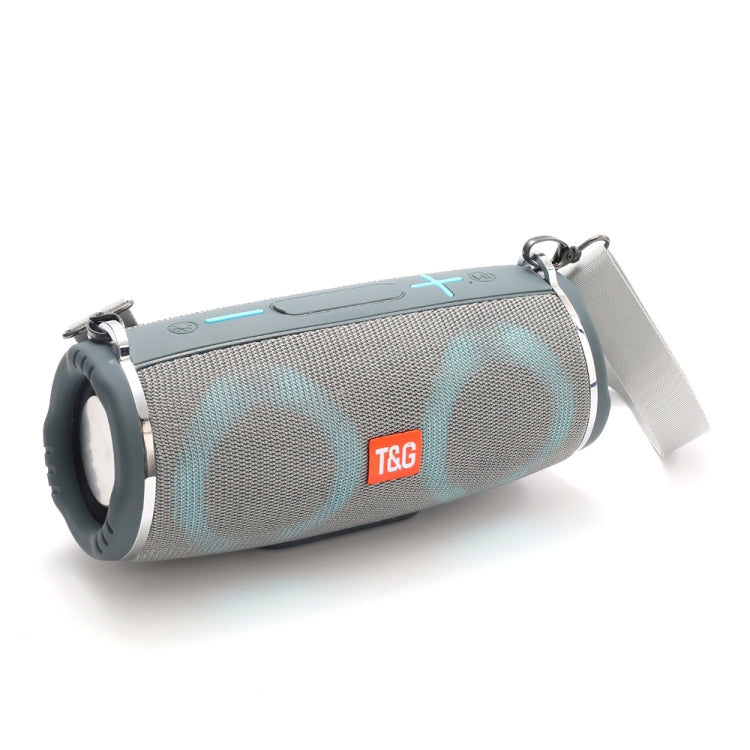 T&G TG642 RGB Light Waterproof  Portable Bluetooth Speaker Support FM / TF Card(Gray) - HoMEdemic™ 