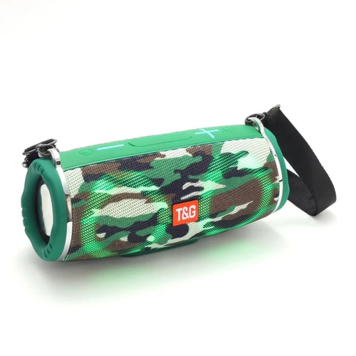 T&G TG642 RGB Light Waterproof  Portable Bluetooth Speaker Support FM / TF Card(Camouflage) - HoMEdemic™ 