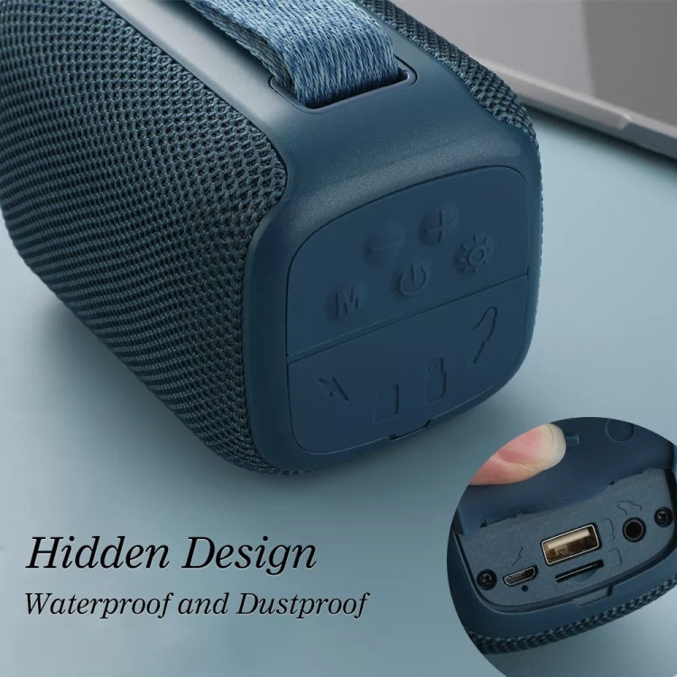 T&G TG339 RGB Light 5W Waterproof Portable Bluetooth Speaker(Blue) - HoMEdemic™ 