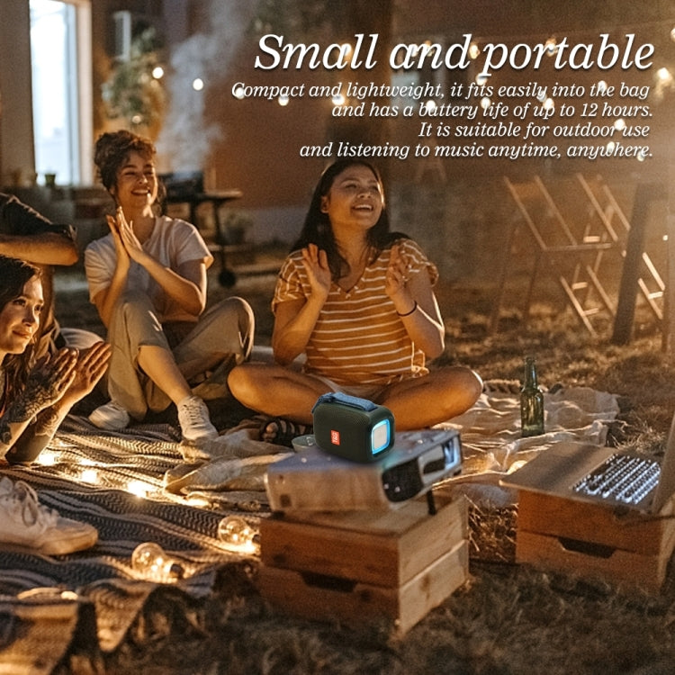T&G TG339 RGB Light 5W Waterproof Portable Bluetooth Speaker(Red) - HoMEdemic™ 