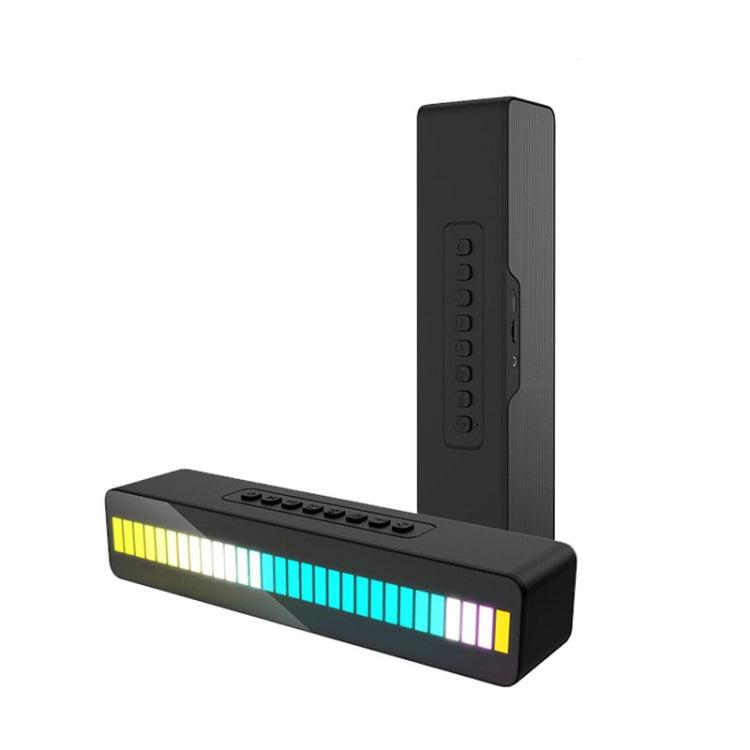 Duosi M8 LED Pickup Rhythm Ambient Light Multi-function TWS Bluetooth Speaker Bar(Black) - HoMEdemic™ 