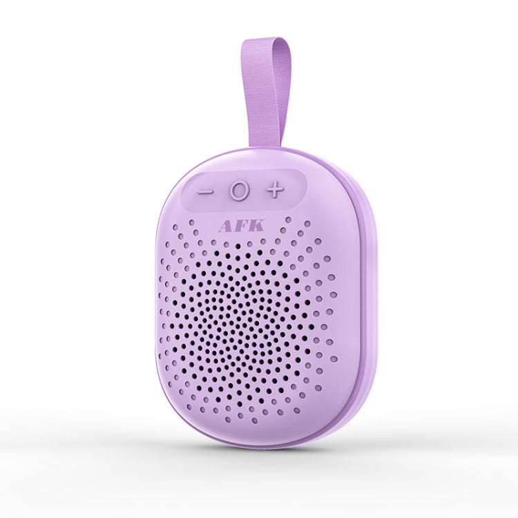 AEC BT513 RGB Light Waterproof Portable Bluetooth Speaker Support FM / TF Card(Purple) - HoMEdemic™ 