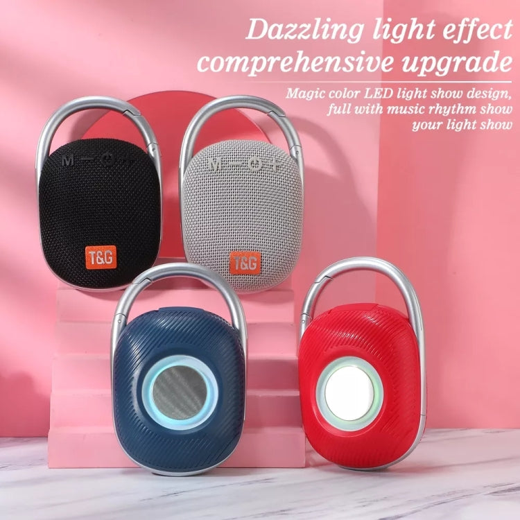 T&G TG321 TWS Portable Wireless Outdoor Mini Speaker with LED Light(Gray) - HoMEdemic™ 