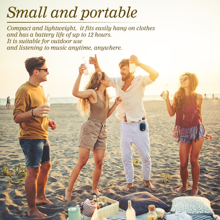 T&G TG321 TWS Portable Wireless Outdoor Mini Speaker with LED Light(Gray) - HoMEdemic™ 