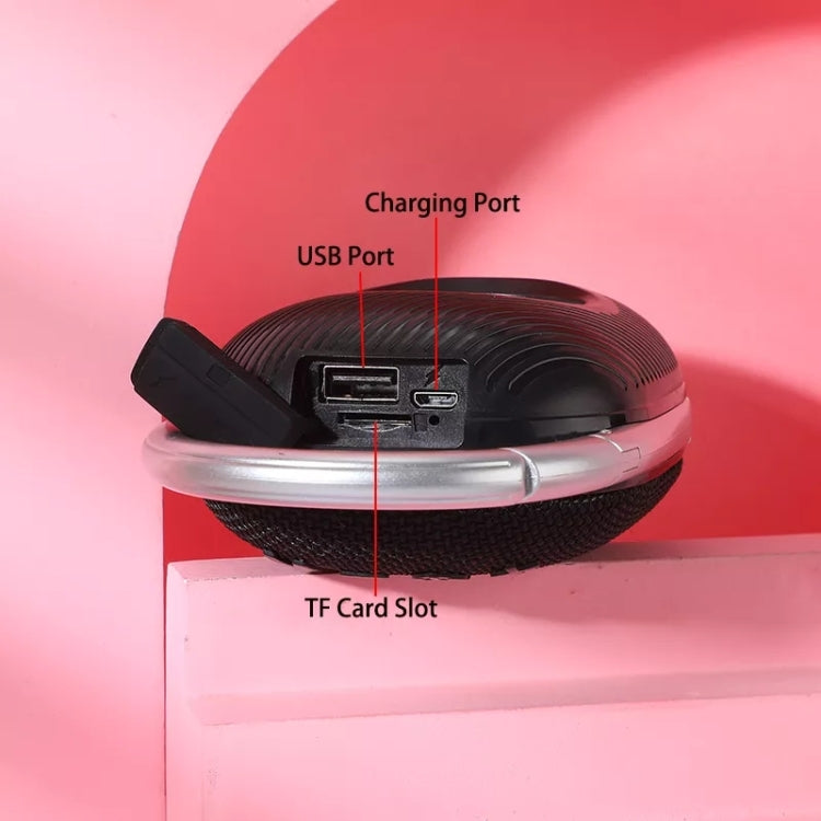 T&G TG321 TWS Portable Wireless Outdoor Mini Speaker with LED Light(Black) - HoMEdemic™ 