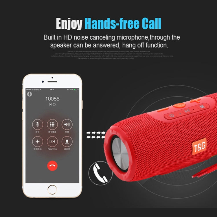 T&G TG341 TWS Portable Wireless Bluetooth HiFi Speaker(Red) - HoMEdemic™ 