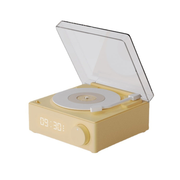 Duosi X11 Vinyl Atomic Retro Bluetooth Speaker Desktop Creative Alarm Clock(Yellow) - HoMEdemic™ 