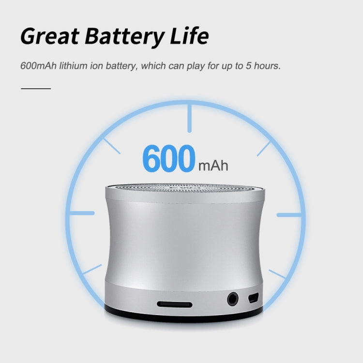 EWA A109+ TWS Stereo Portable Metal Bluetooth Speaker(Sliver) - HoMEdemic™ 